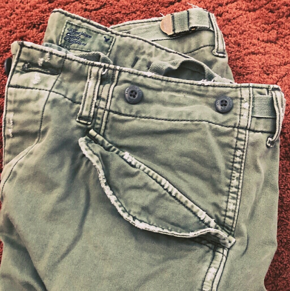 Skinny cargo pants